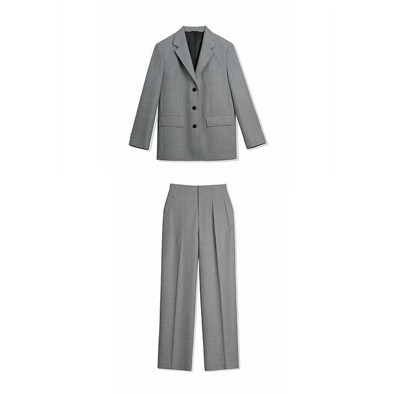 Dame brede chinos med elegante folder og høj talje Stilla