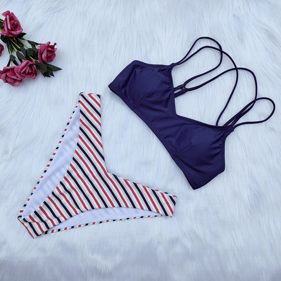 Dame Triangel-Bikini med flere stropper Skovae