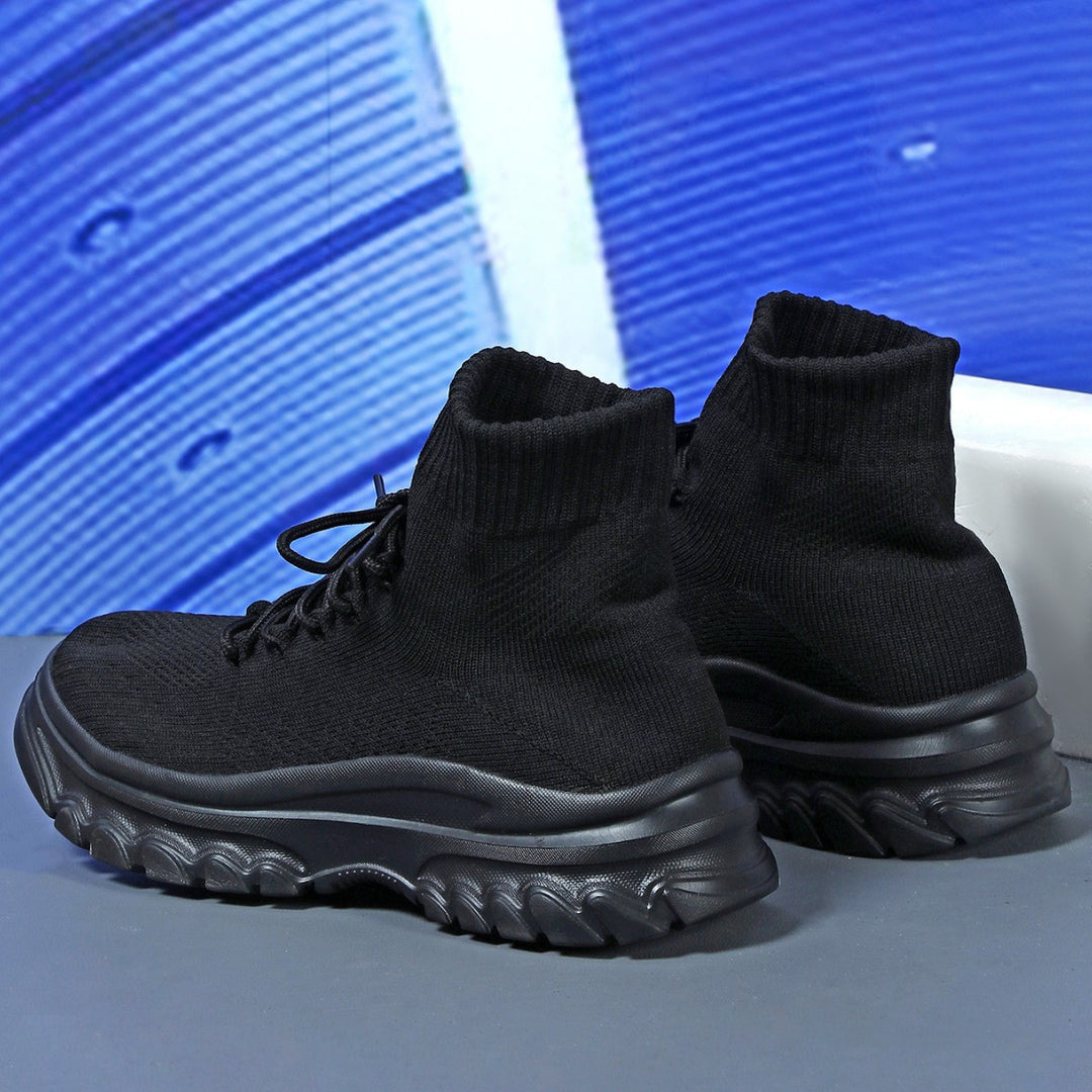 Damer Sporty High-Top Sneakers med åndbart strikmateriale og innovativ dæmpning Stilla