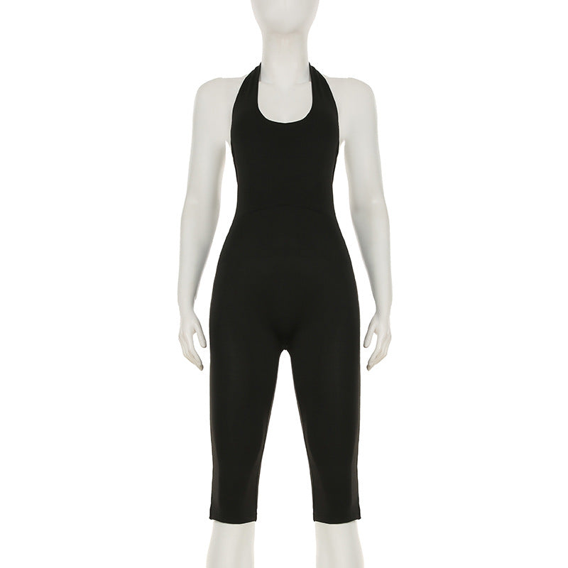 Dame kropsnær jumpsuit med dyb rygudskæring og rent design Skovae