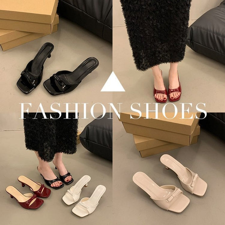 Dame Slingback-sandaler med elegant remdesign og komfortabel blokhæl Stilla
