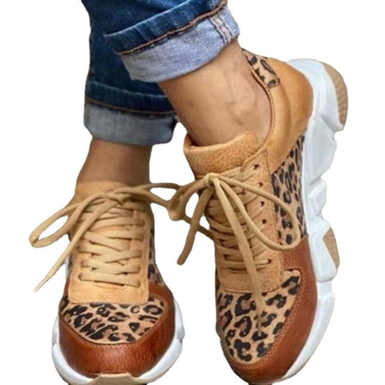 Dame Sneaker med dyreprint og skridsikker sål Stilla