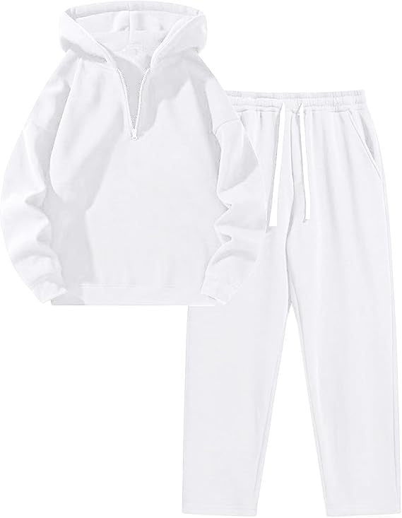 Kvinders sporty hoodie sæt med praktisk zipjakke og komfortable joggingbukser Skovae