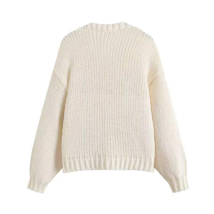 Femme Besticket Jordbær-Button-Up-Cardigan Stilla