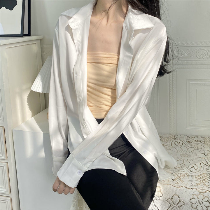 Damer Elegant og Flydende Bluse Stilla