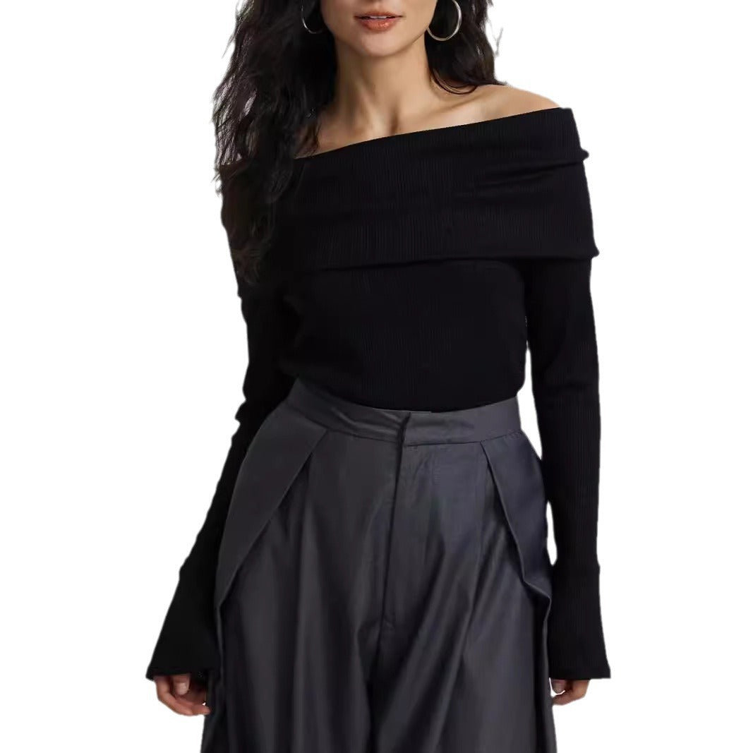 Dame Off-Shoulder Langærmet shirt med løs pasform Stilla