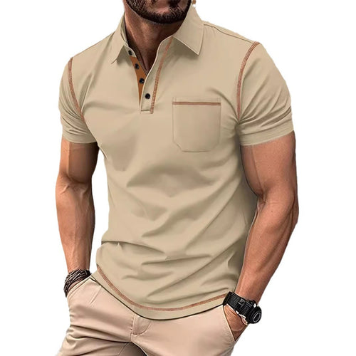Herrer polo-shirt med karakteristiske accenter og moderne snit Stilla
