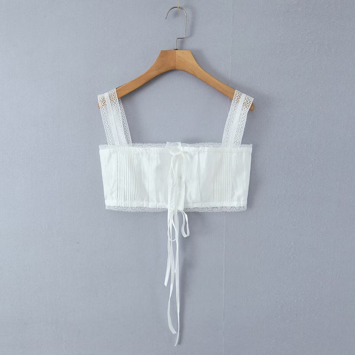 Dame luftige shorts med fine spidsaccentuer Skovae