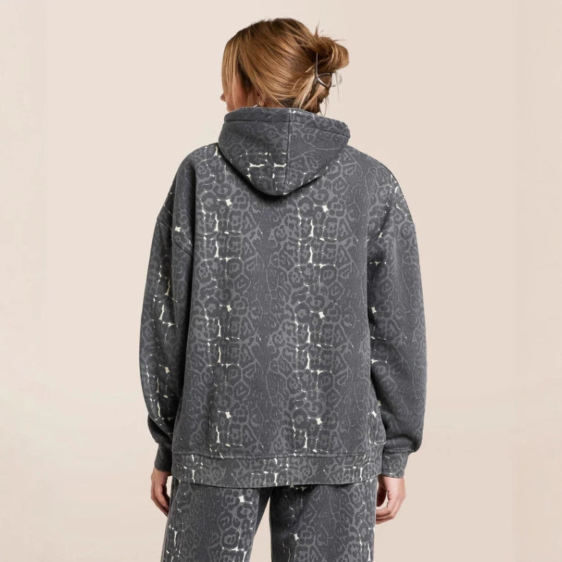 Kvinders afslappede hoodie og brede joggingbukser sæt Stilla