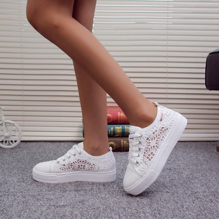 Dame Åndbare Sneakers med elegant Netstruktur Stilla