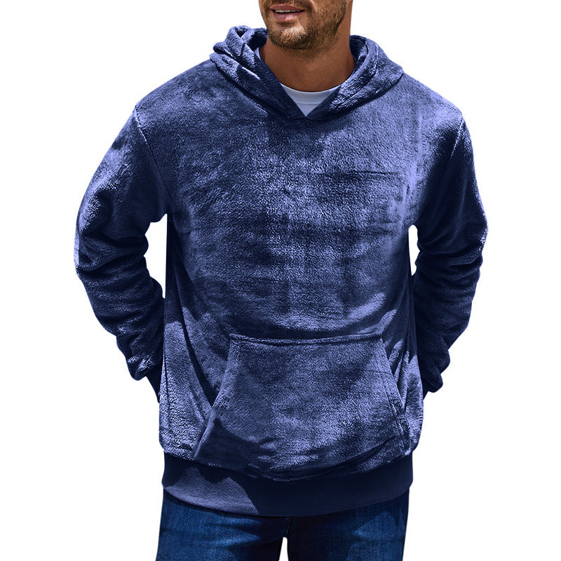 Herrer Krammelig Fleece-Hættepullover Stilla