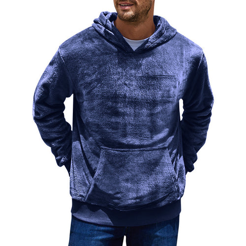 Herrer Krammelig Fleece-Hættepullover Stilla