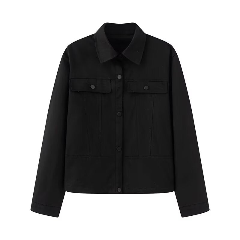 Dame casual jeansjakke med praktiske lommer Stilla