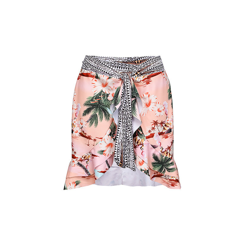 Dame Bikiniset med kvalitets blomsterprint og justerbare stropper Skovae
