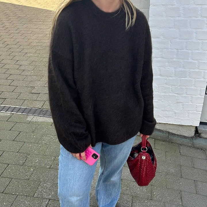 Damer afslappet strikpullover med løs pasform Stilla