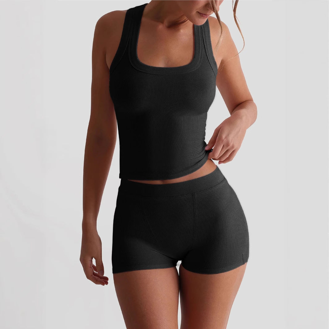Dame Sporty Tanktop og Shorts Sæt Stilla