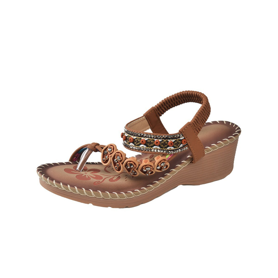 Dame sommerlige remsandaler med dekorerede detaljer Stilla