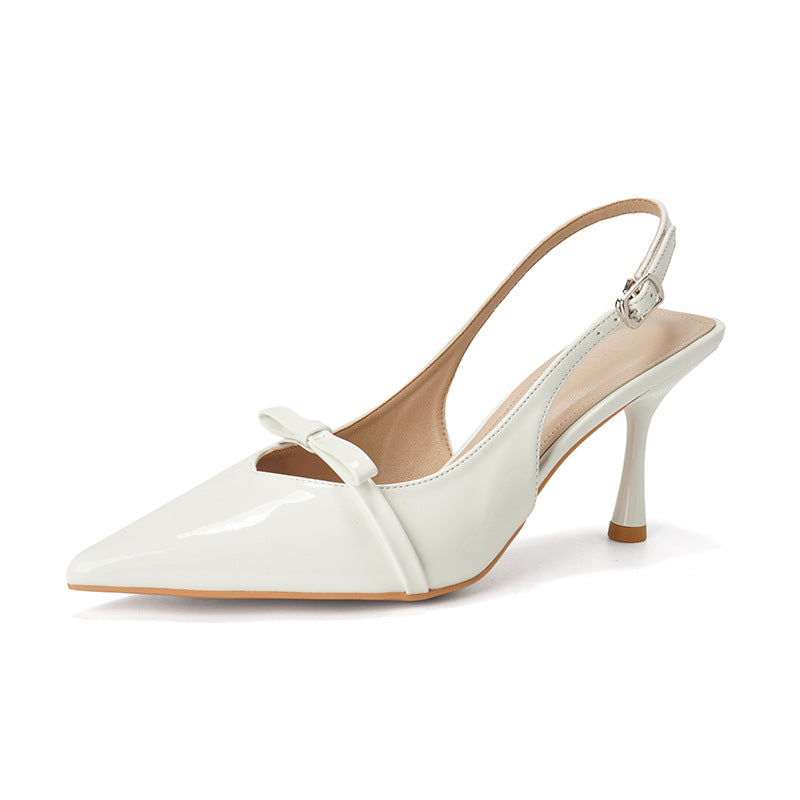 Dame Sling-pumps med elegant sløjfe-detalje og komfortabel fodseng Stilla
