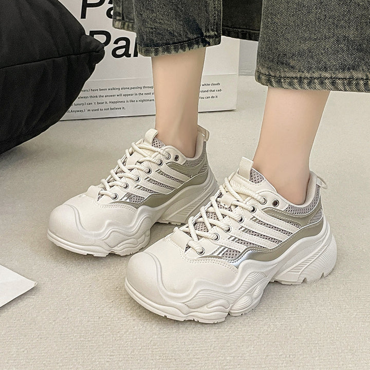 Dame moderigtige Chunky Sneakers med åndbar Mesh-konstruktion og robust såleprofil Stilla