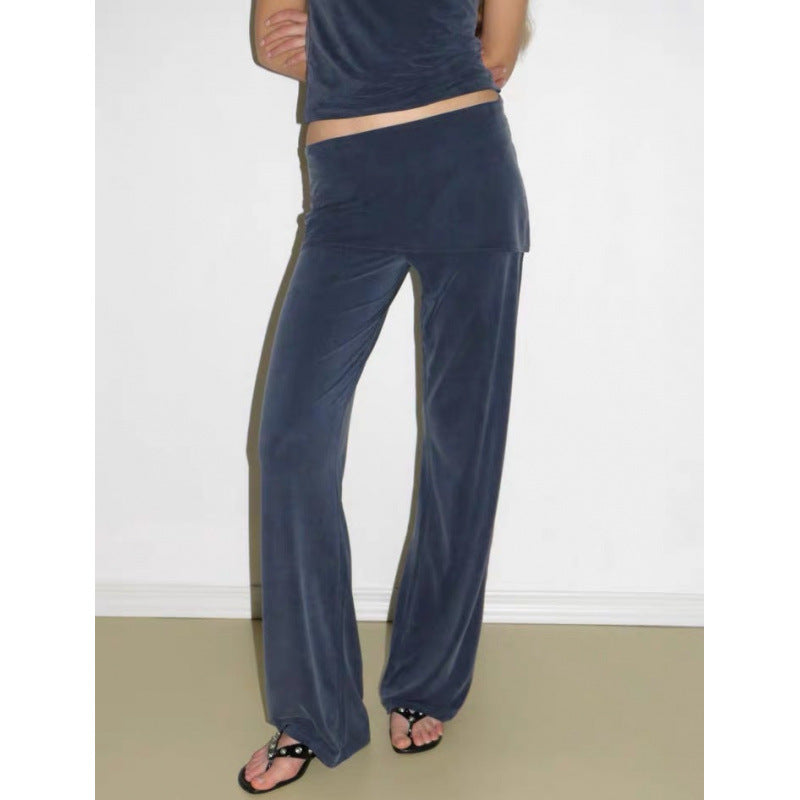 Damer Stilfulde Løse Fritid-Bukser Sæt Stilla