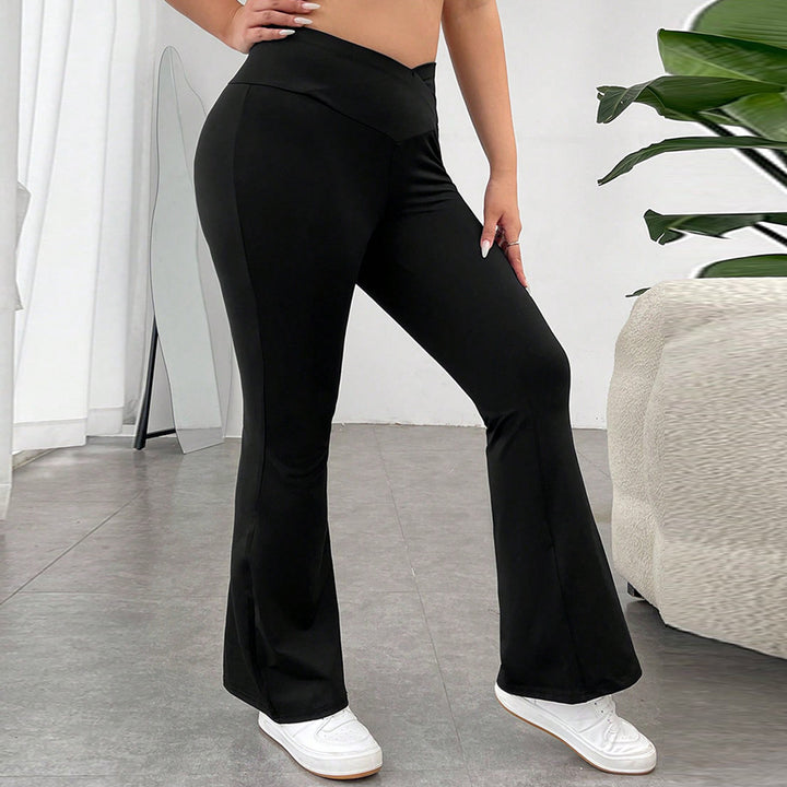 Dame High-Waist Bootcut-bukser med figursmart snit Stilla