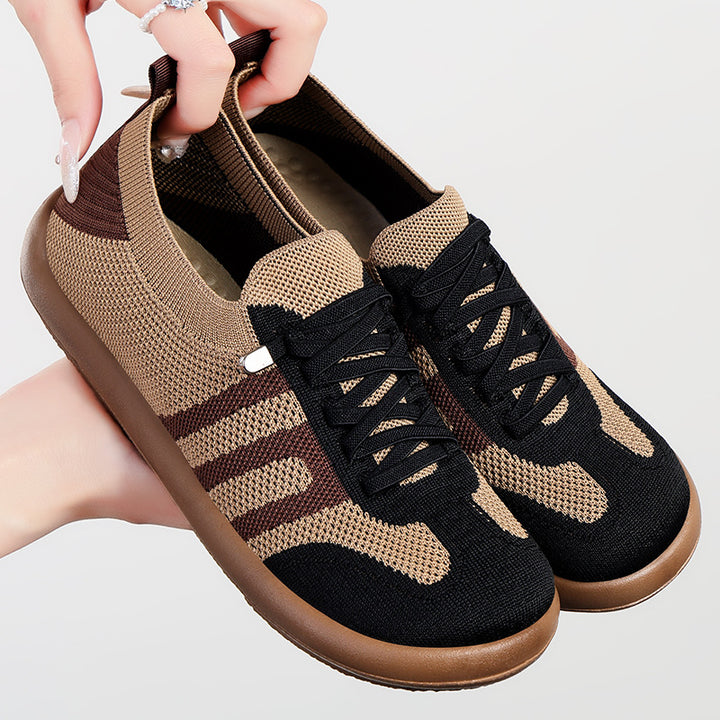 Femme Letvægts Åndbar Strik-Sneaker med Skridsikker Såler Stilla