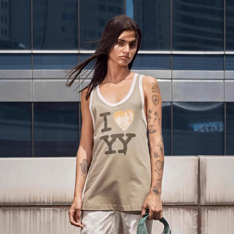 Kvinder Grafiktryk Tanktop Stilla