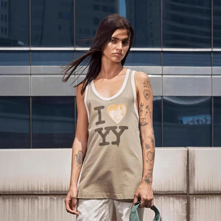 Kvinder Grafiktryk Tanktop Stilla