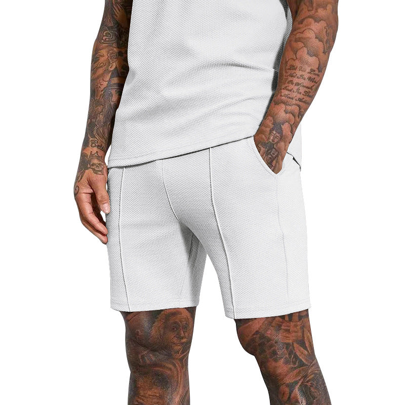 Herre Sporty Mesh-Shorts med elastisk talje og praktiske lommer Stilla