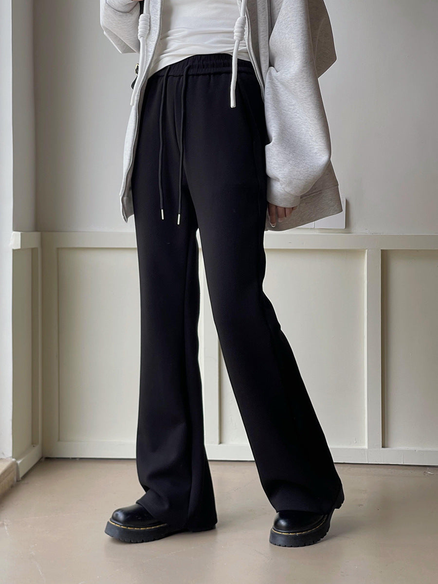 Dame brede Sweatpants med elastisk talje og afslappet pasform Stilla