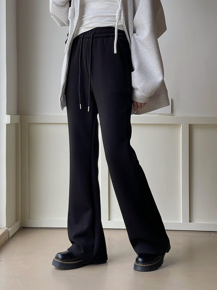 Dame brede Sweatpants med elastisk talje og afslappet pasform Stilla