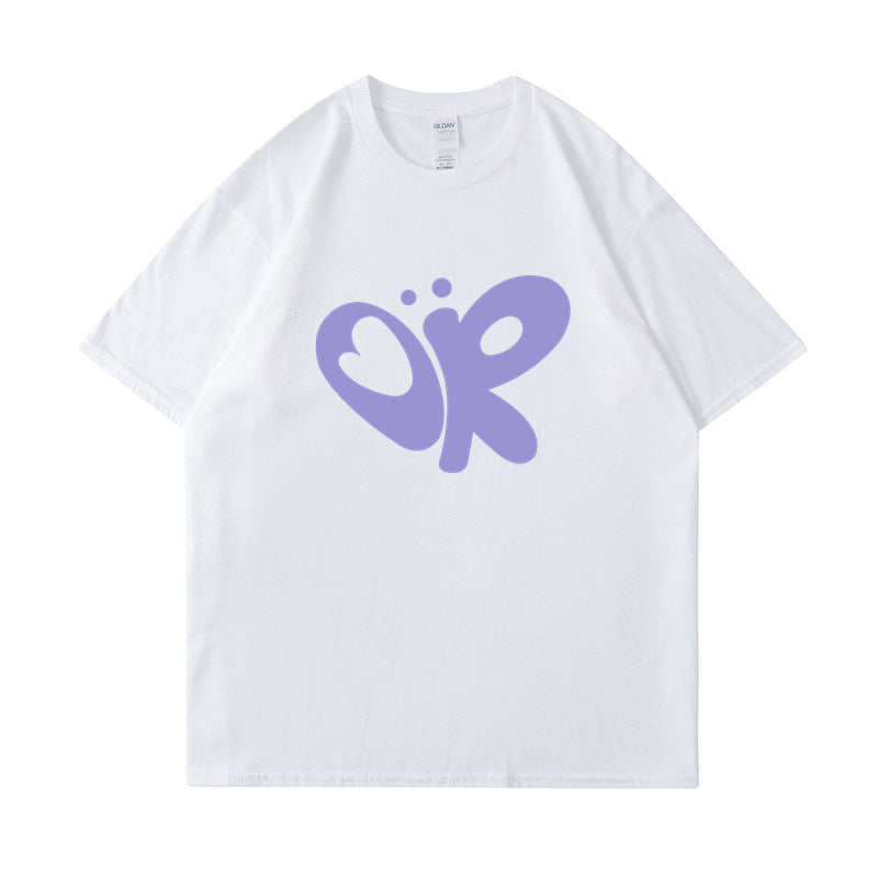 Dame casual T-shirt med unikt grafisk print Skovae
