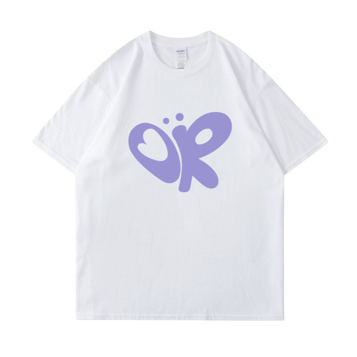 Dame casual T-shirt med unikt grafisk print Skovae