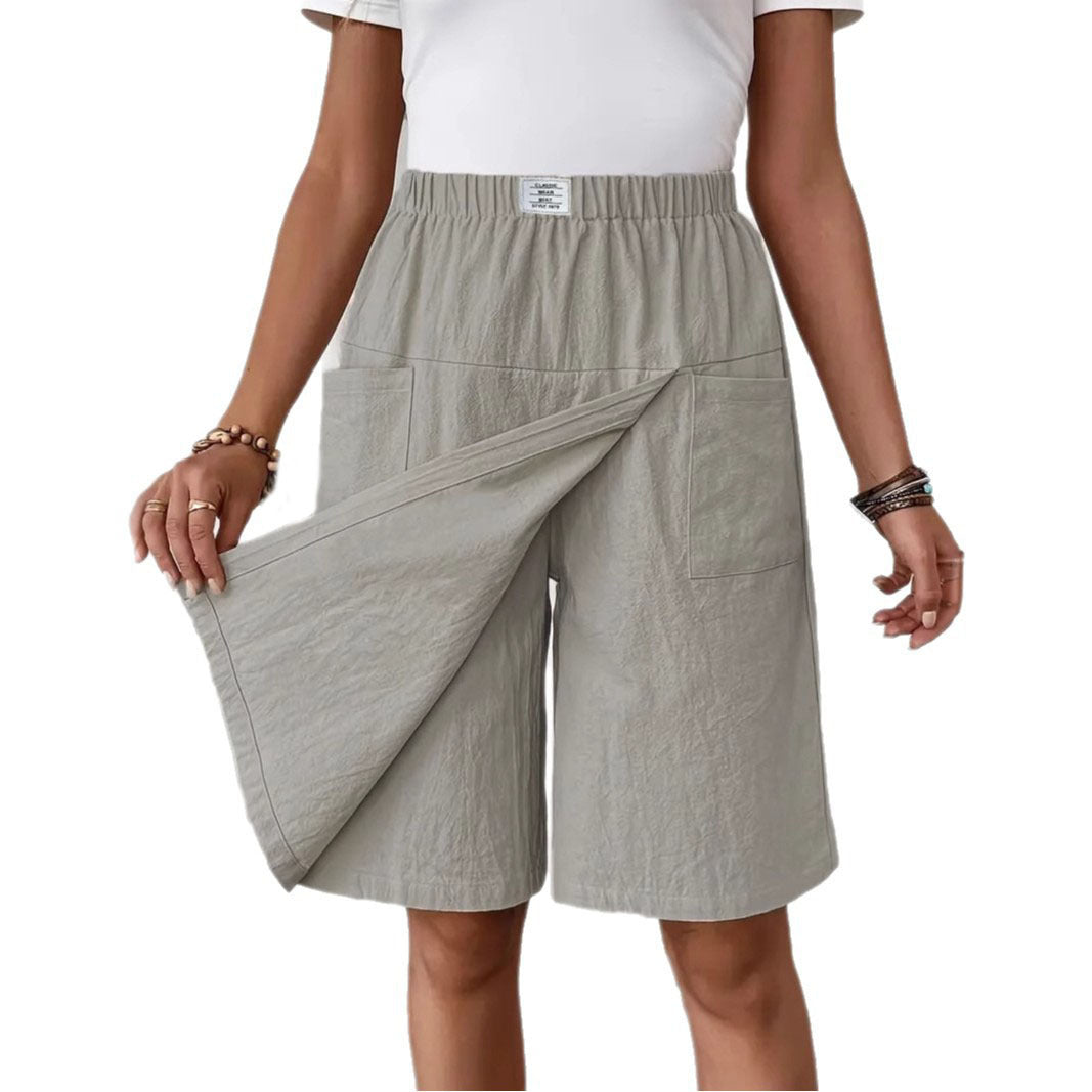 Dame Behagelige og stilfulde shorts med elastisk talje Stilla