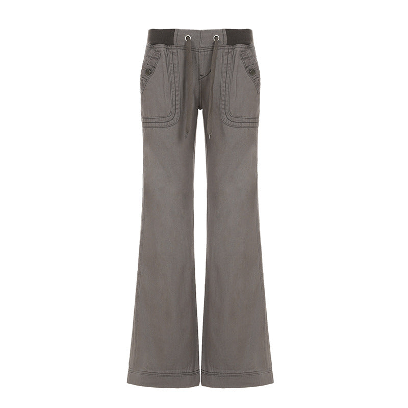 Dame afslappet flared jeans med høj talje og vid ben Skovae