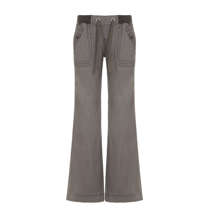 Dame afslappet flared jeans med høj talje og vid ben Skovae