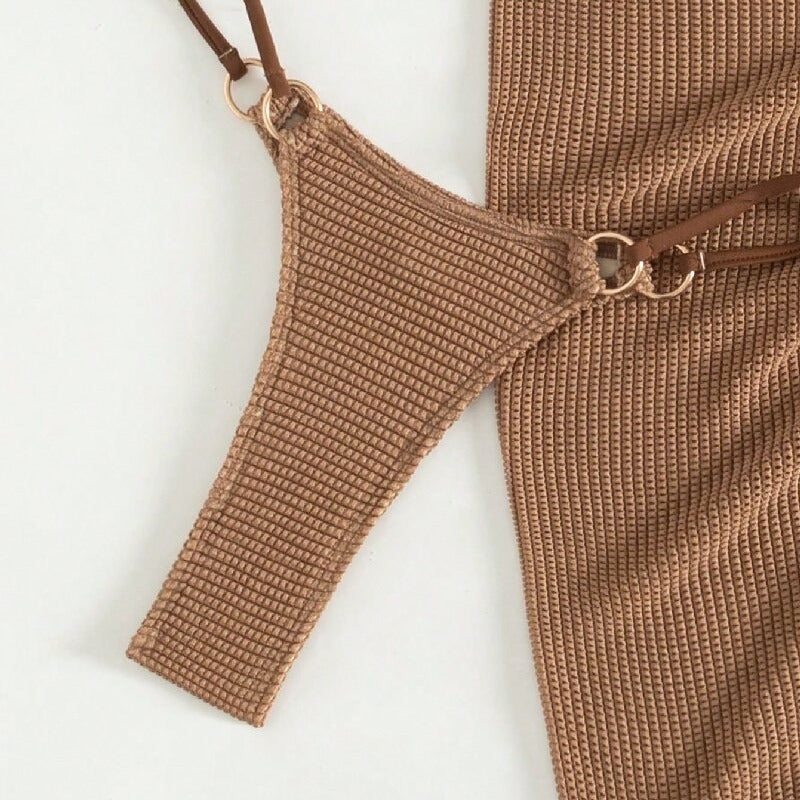Dame Triangel-Bikini med Wrap Skirt Skovae