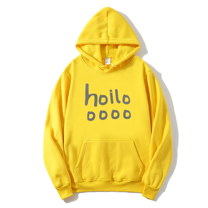 Dame hoodie med løs pasform og kreativt print Skovae