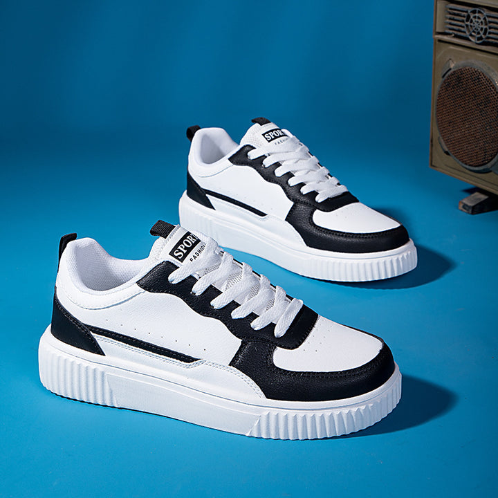 Dame nan Plateau-Sneaker med særlig tykk sål og polstret komfortfodbed Skovae