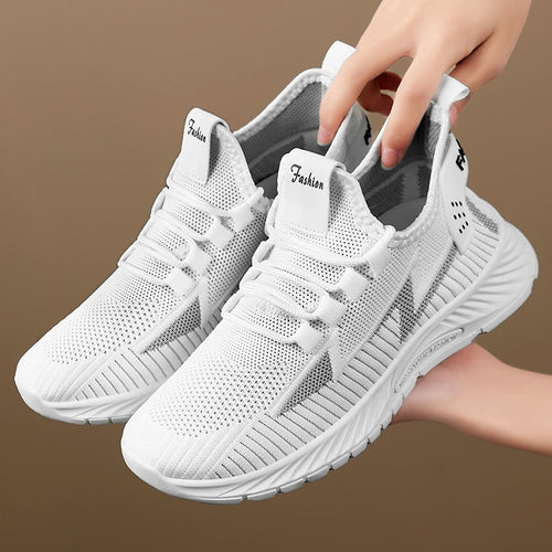 Dame Modische Fritids sneakers med åndbart mesh-overdel og komfortabelt dæmpningssystem Stilla