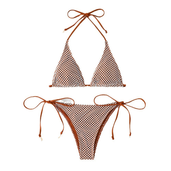 Dame Mesh Trekant Bikini Sæt Stilla