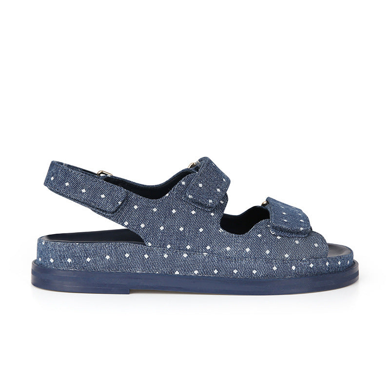 Dame Komfort Casual Slingback Sandaler med justerbare Remme Stilla