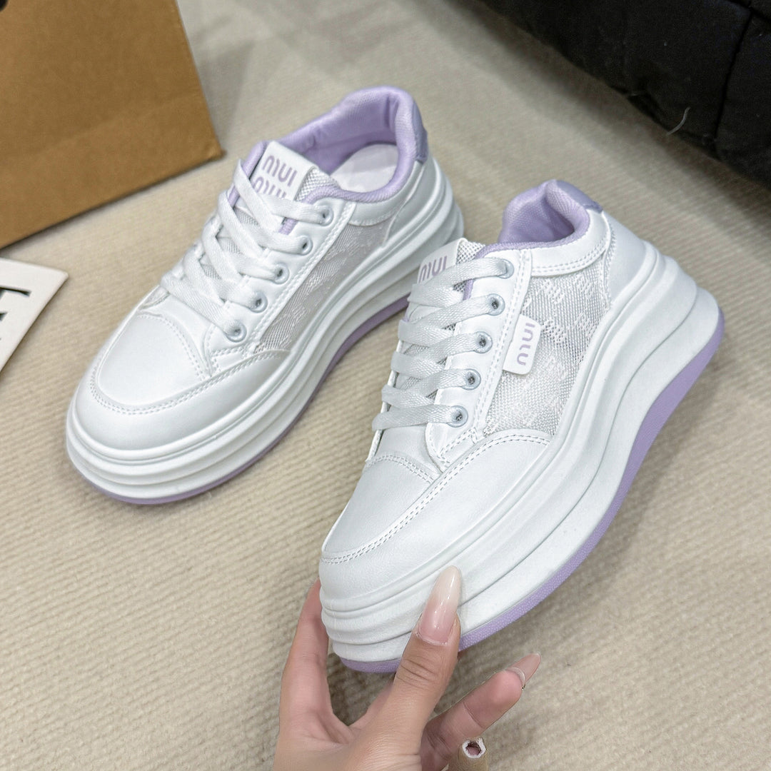 Damer platform-sneakers med åndbar overfladestruktur og ergonomisk dæmpning Stilla