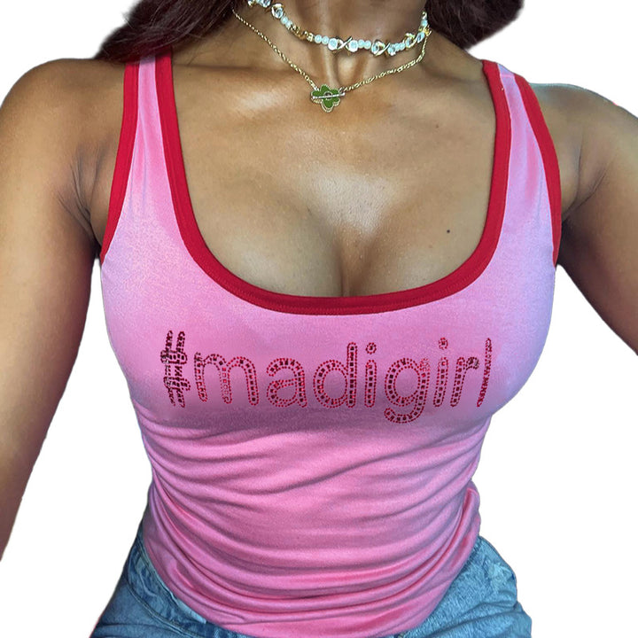 Dame Grafiktrykt Tanktop Stilla