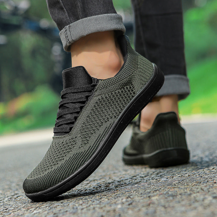 Herren nan strikket slip-on sneakers med sokke-lignende skaft og fleksibel komfortsål Skovae