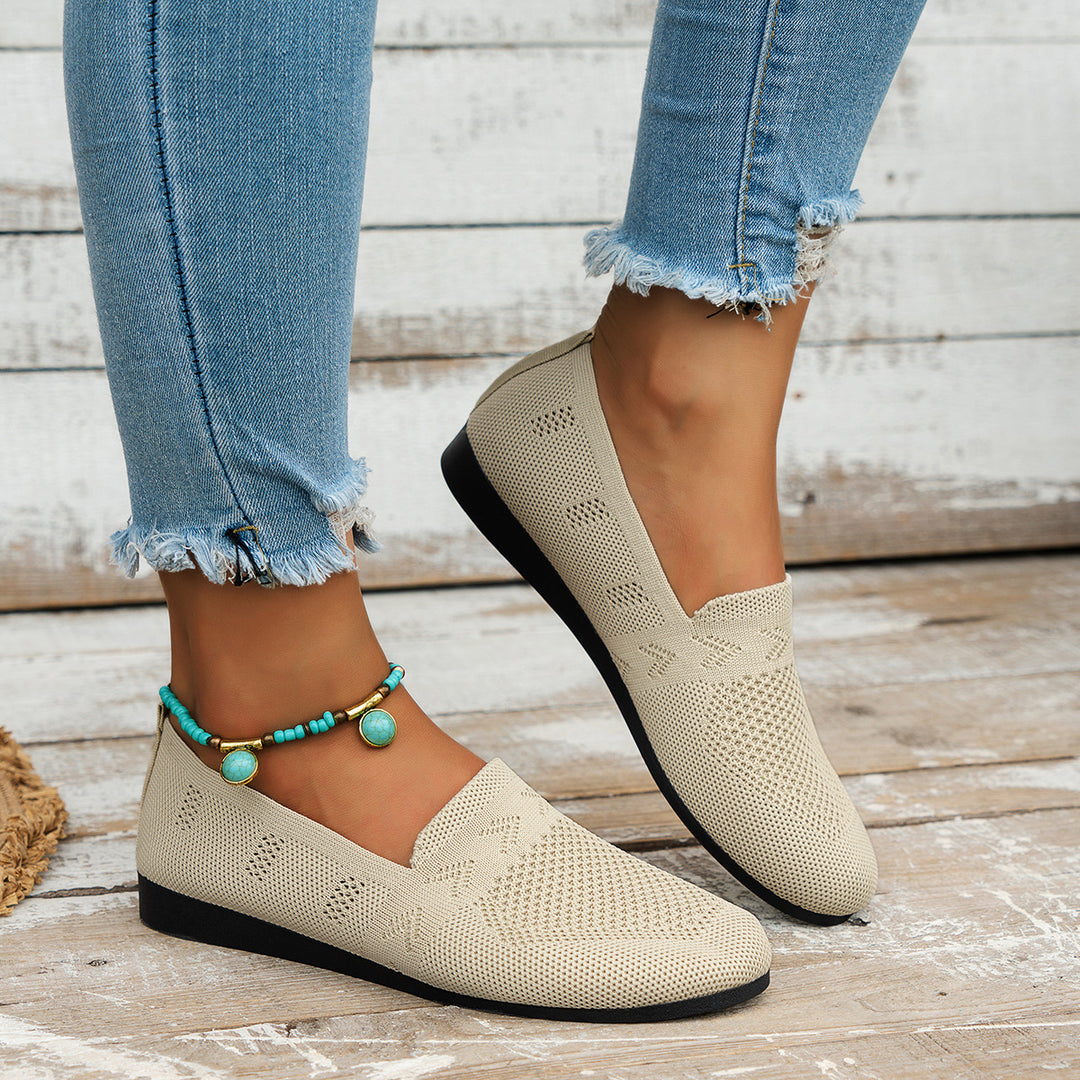 Dame Åndbare Slip-On Espadrilles med fleksibel Sål Stilla