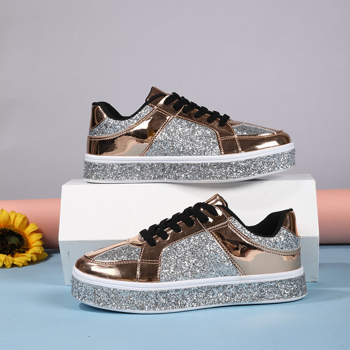 Dame Glitrende Lifestyle Sneakers Stilla
