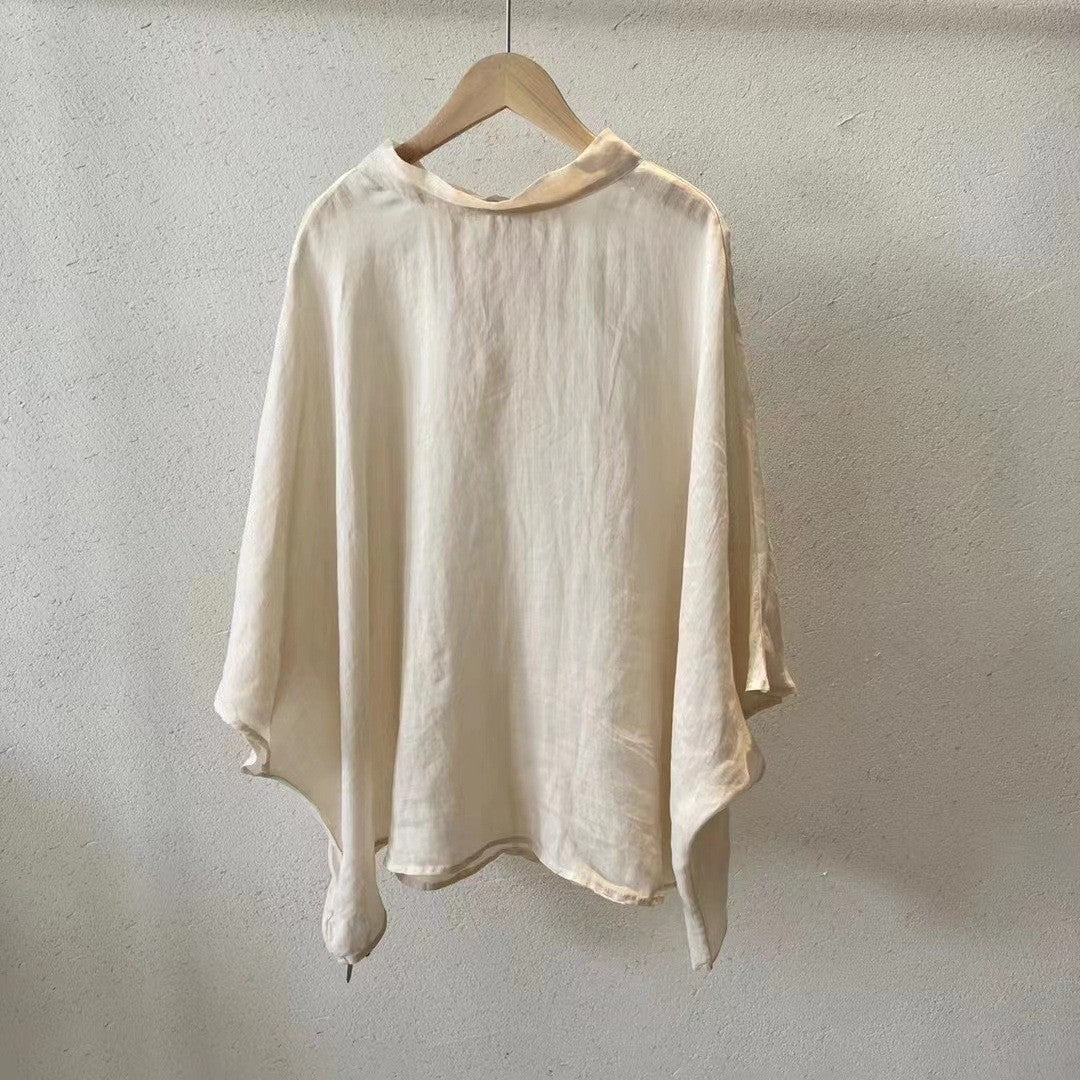 Femme Relaxed Fit High-Low Tunika Bluse Stilla