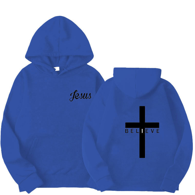 Dame hoodie med motiverende tro design og komfortabel pasform Skovae