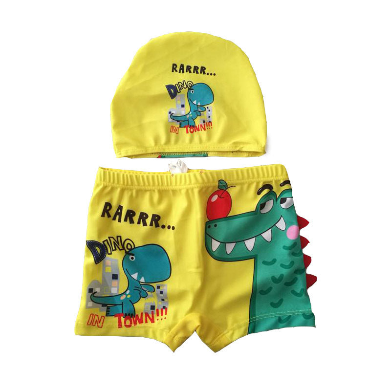 Drenge svømmetøjssæt med glad dinosaurermotiv Skovae
